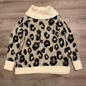 So cheetah print sweater